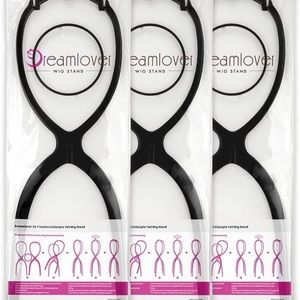 Dreamlover Wig Stand, 19.7” Tall Wig Stand Long, 3 Pack